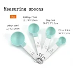 Best 8pcs Kitchen Measuring Spoons and Measuring Cups, Mint Green, Metallic Handle Nairobi Kenya