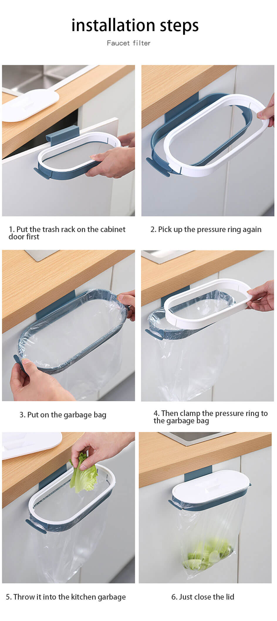 How to Install and Use Kitchen Counter Mini Garbage Bag Holder from Household Depot Shop Kenya