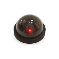 Realistic Indoor Fake Dummy CCTV Dome Camera with Flashing Red Light