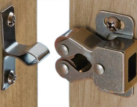 Buy Double Roller Catch, Brown Antique Copper, with Screws