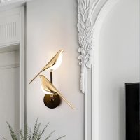 Buy Modern Magpie Bird Collection Indoor Wall Lighting Golden Pair