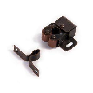 Using Double Roller Catch, Brown Antique Copper, with Screws