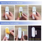 Installation Guide for KERUI D121 Wireless Door & Window Sensor Alarm 120dB with 2 Remote Controls