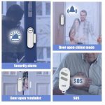 KERUI D121 Wireless Door & Window Sensor Alarm 120dB with 2 Remote Controls Modes