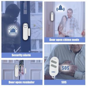 KERUI D121 Wireless Door & Window Sensor Alarm 120dB with 2 Remote Controls Modes