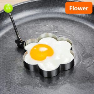 Flower Shape Stainless Steel Egg & Pancake Shaper Rings