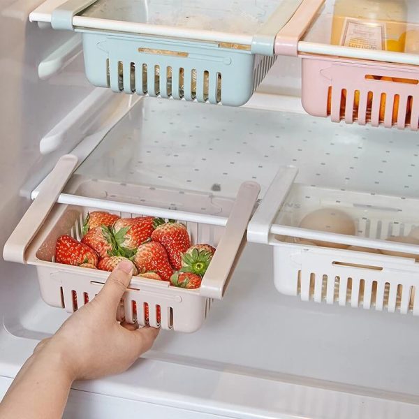 Retractable Fridge Organizer Basket Drawer at Homeways Kenya