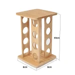Dimensions of Rotating Bamboo Spice Rack