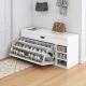 18 Pairs Entryway Shoe Storage Cabinet Bench