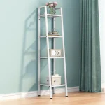 Decorative H1480 4-Tier Ladder Display Shelf & Bookshelf Bookcase