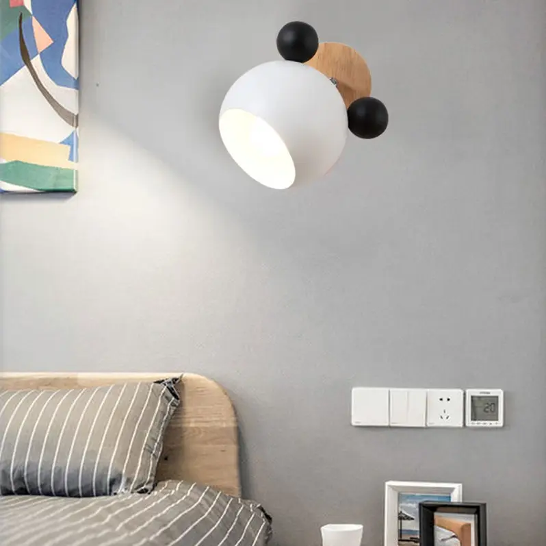 Stylish Nordic Mickey Decorative Wall Lamp for bedroom and children's room