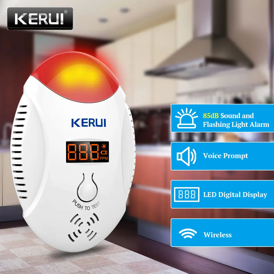 Features of KERUI Carbon Monoxide Detector Alarm with Digital Display
